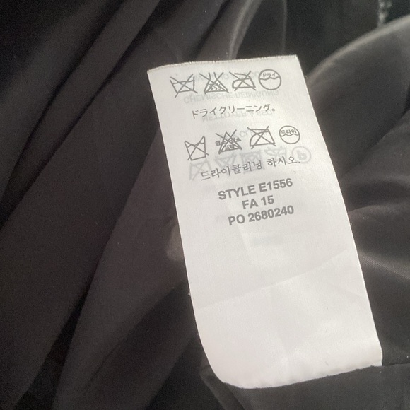 J CREW wool blend midi dress chevron stripe 0 classic work office pencil navy - Picture 4 of 7